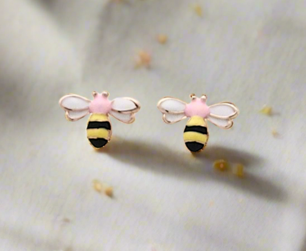 Honey Bee Mini Studs