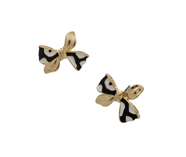 Enamelled bow studs