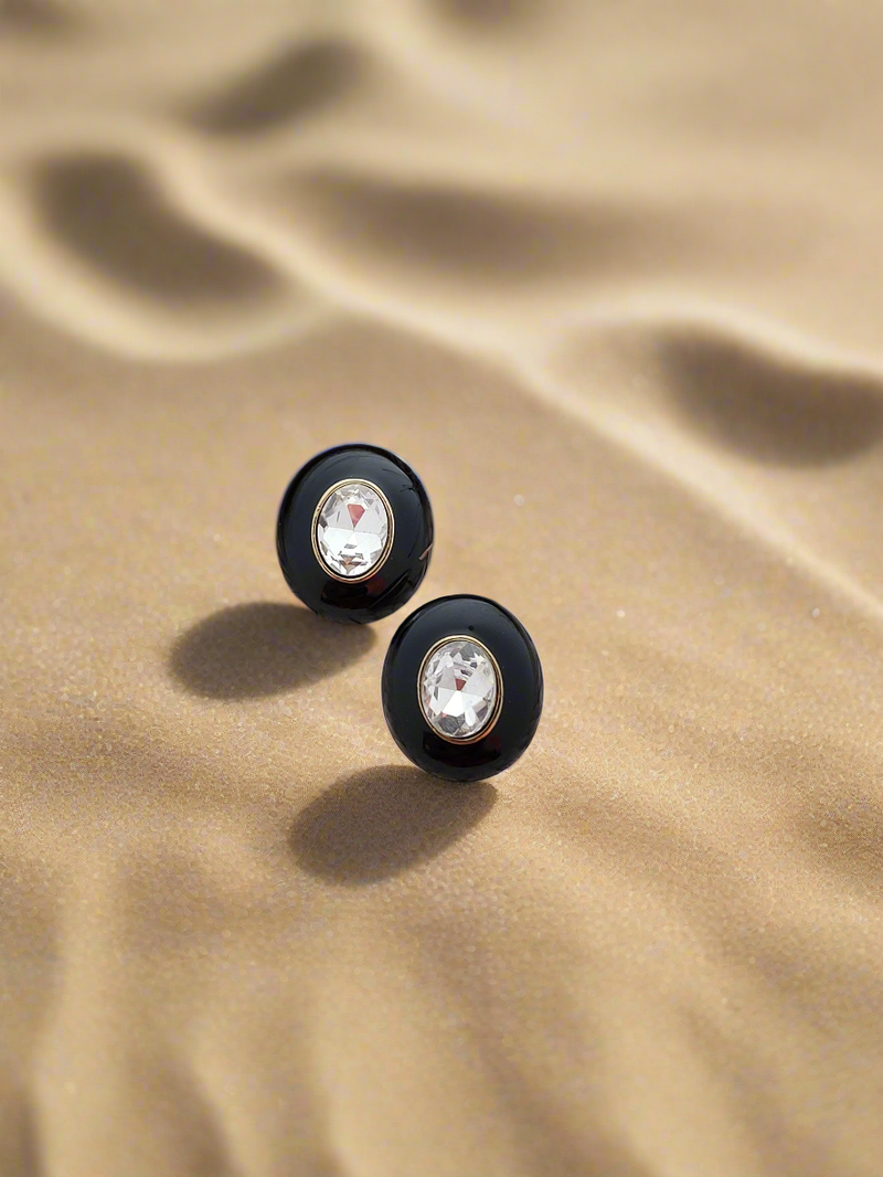 Sparkel & Chic Crystal encrusted stud earrings