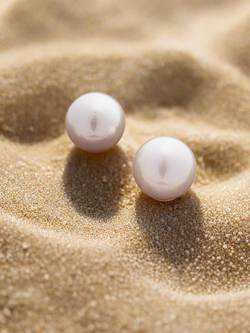 Extra large pearl studs