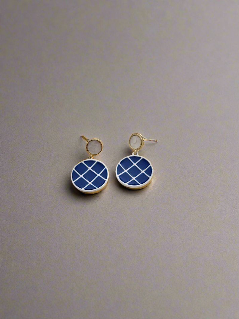 Checkered earrings