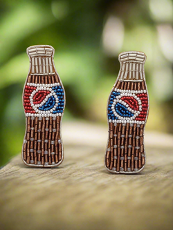 Soda Bottle Beaded Earrings