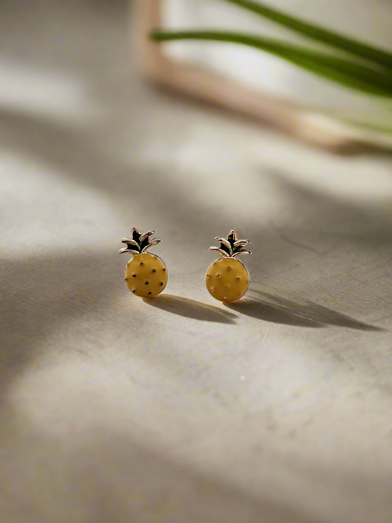 Pineapple Mini Stud Earrings