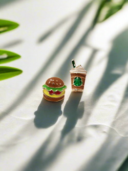 Foodie fun Mini studs Mismatched earrings