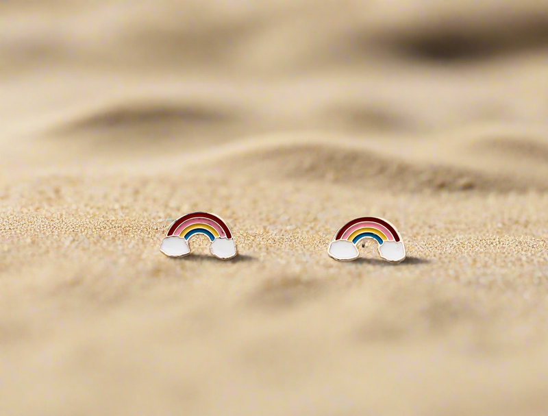 Rainbow mini studs